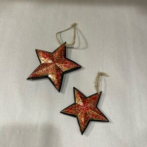Handmade star decorative hand painted